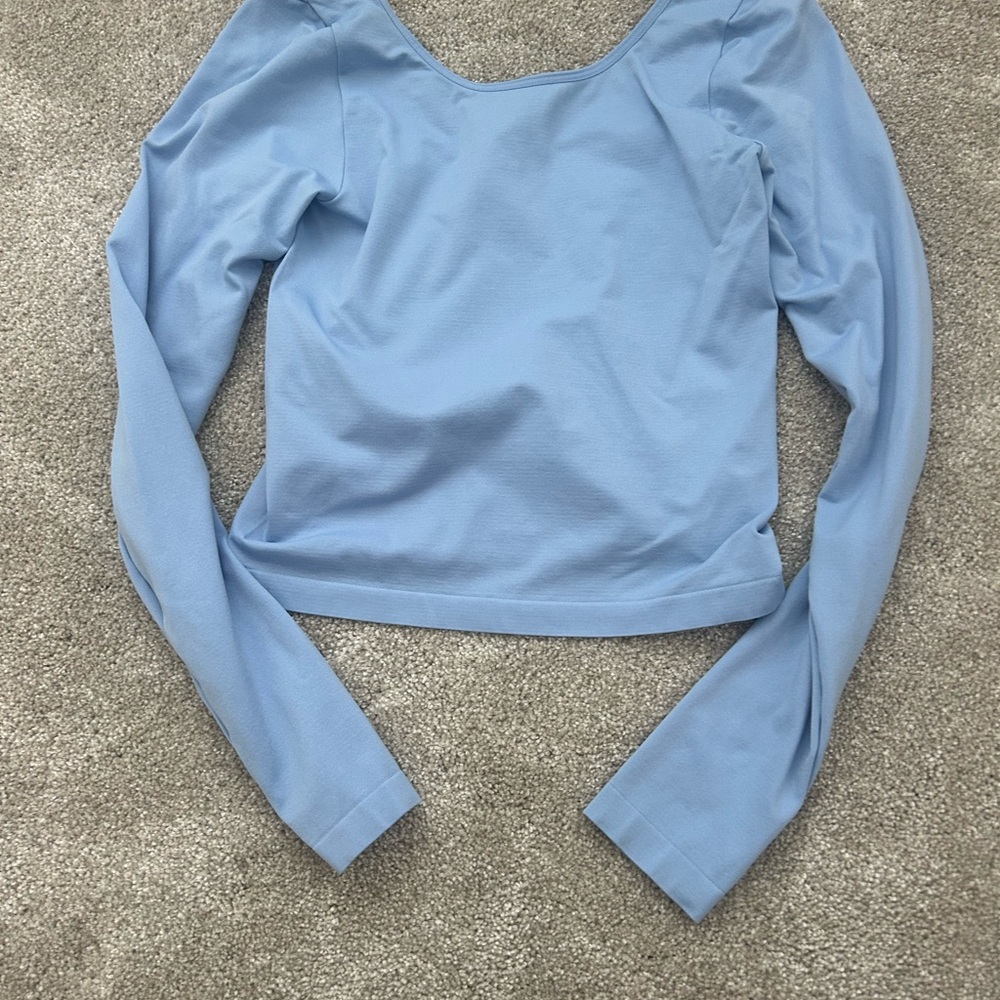 Aritzia Light Blue Long Sleeve Top